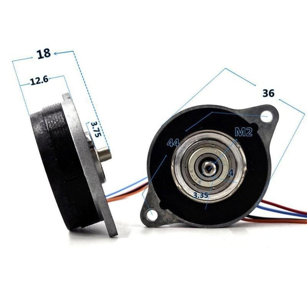 1PCS 2-Phase Stepping Motor 4-Wire Mini Stepper Motor Round Thin Stepper Motor For CNC Robot