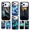 Moon Roaring Wolf Mobile Phone Case Compatible with IPhone 17 16 15 14 13 12 11Pro Max 17 Air Cover