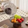Contemporary Decorative Bowl with Frosted Finish for Table Center Fruit Plate Kitchen Snack Tray