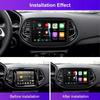 Android 14 Carplay Auto WIFI+4G For Jeep Compass 2017 2018 2019 Car Radio GPS Stereo Multimedia Video Player 2din Head Unit DSP