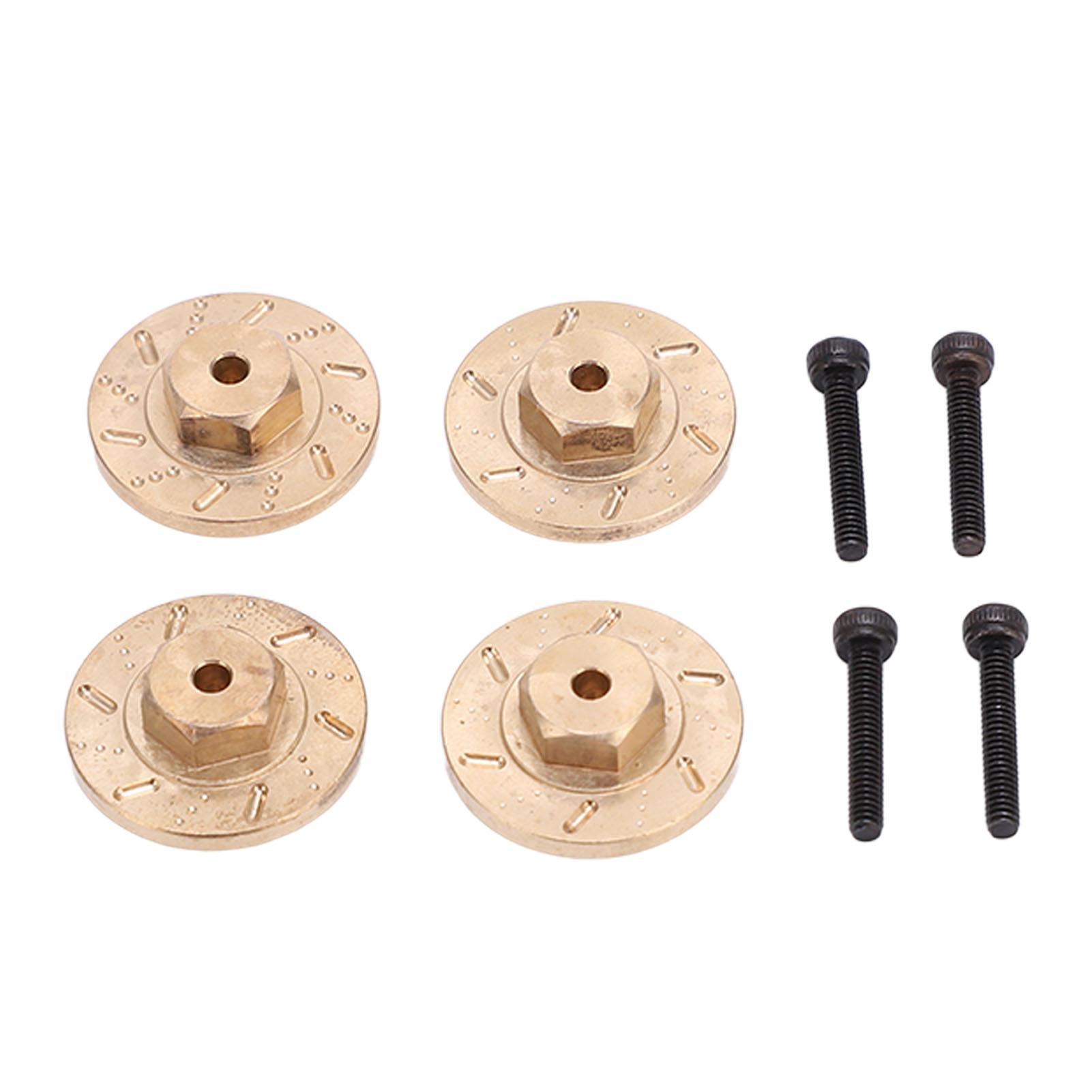 

RC Brass Hexagonal Counterweight Adapter Wheel Weights Hex Adapter for Kyosho for Mini Z for Wrangler 1/18 1/24 RC Car