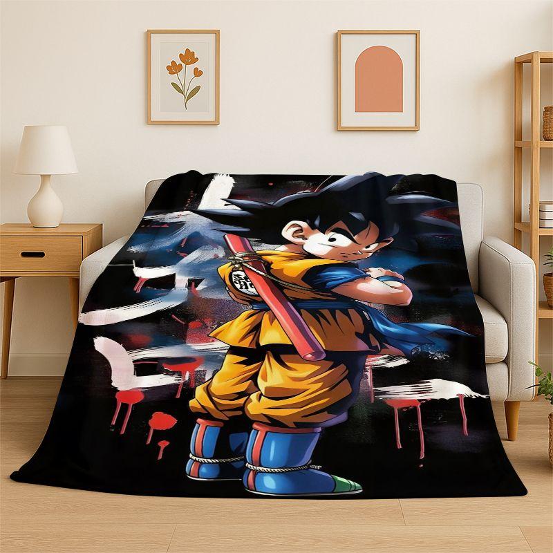 Retro Anime D-Dragon Ball Cartoon Game Soft Flannel Throw Blanket,Cozy Blanket for Bed,Couch,Sofa,Bedroom,Living Room,Travel,kid