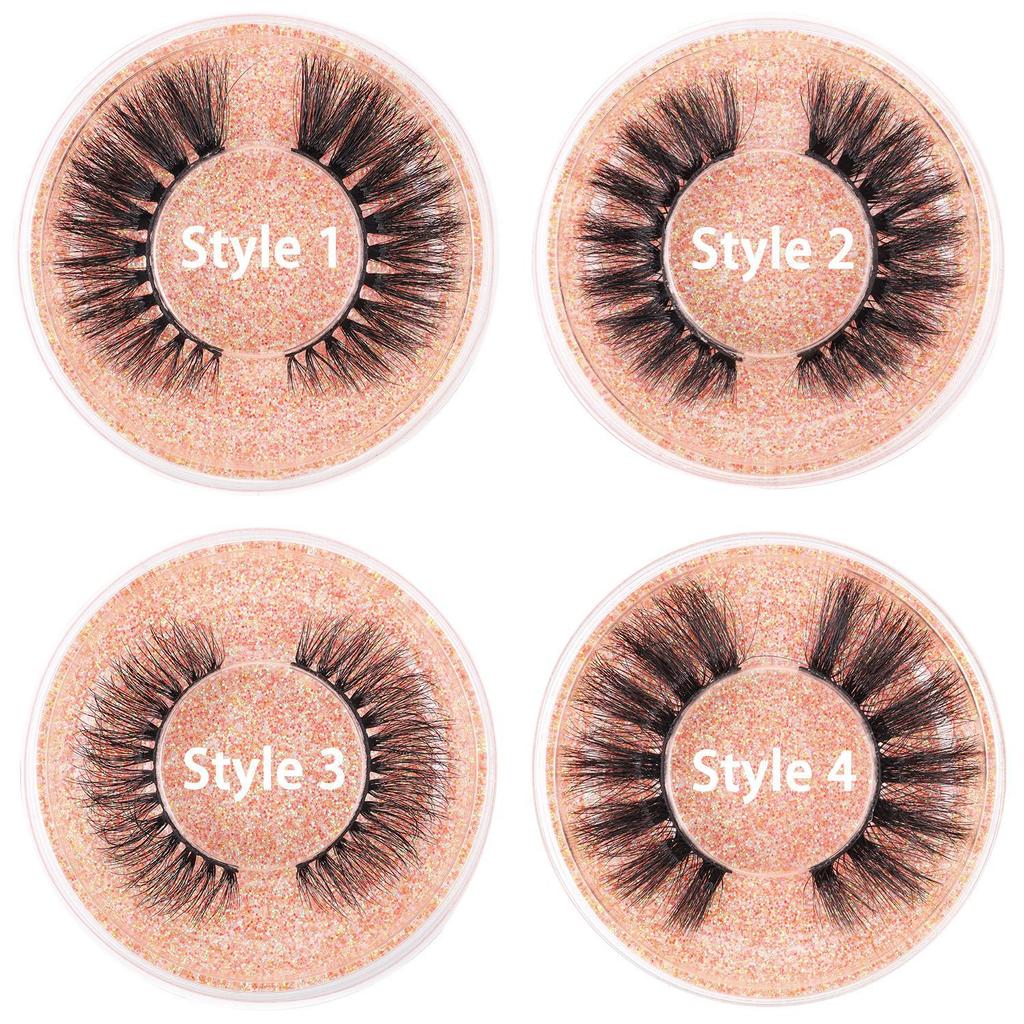 1 Pair Of Natural Thick False Eyelashes 20 Boxes Mixed Fried Hair Curled Eyelashes