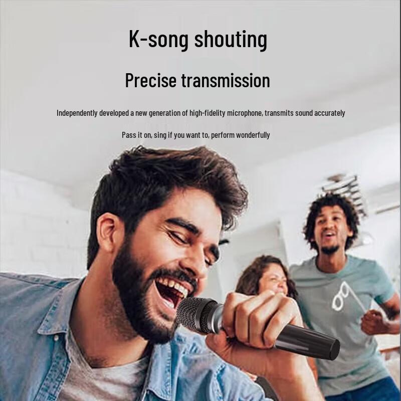 Sol-AI SH05 Portable Karaoke Bluetooth Speaker with 2 Mics CN Plug (adapter Included)