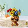 Cute Alien Garden Statue Novelty Alien Sculpture Planter Pot Decorative Resin Alien Ornament for Indoor Outdoor Patio Lawn Yard Tabletop Decor