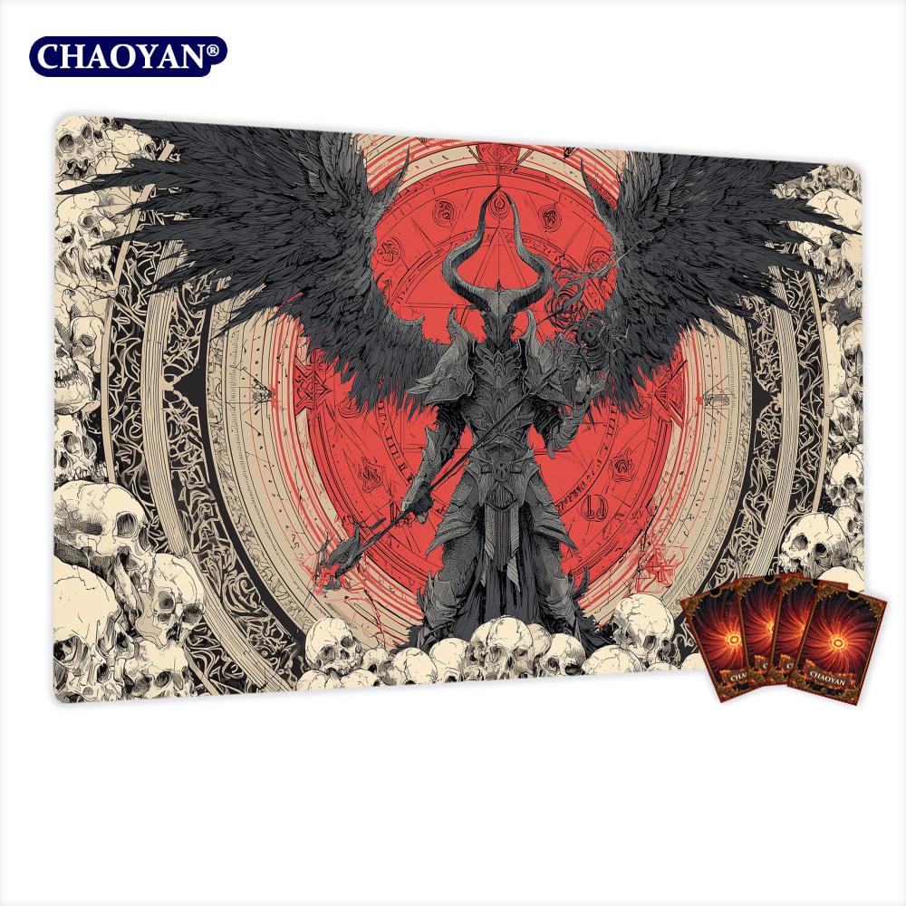 Demon Messenger And Rune Array Magic Card Battle Mat Mtg Playmat Antislip Base Gathering Gaming Mats Board Game Mat For Tcg
