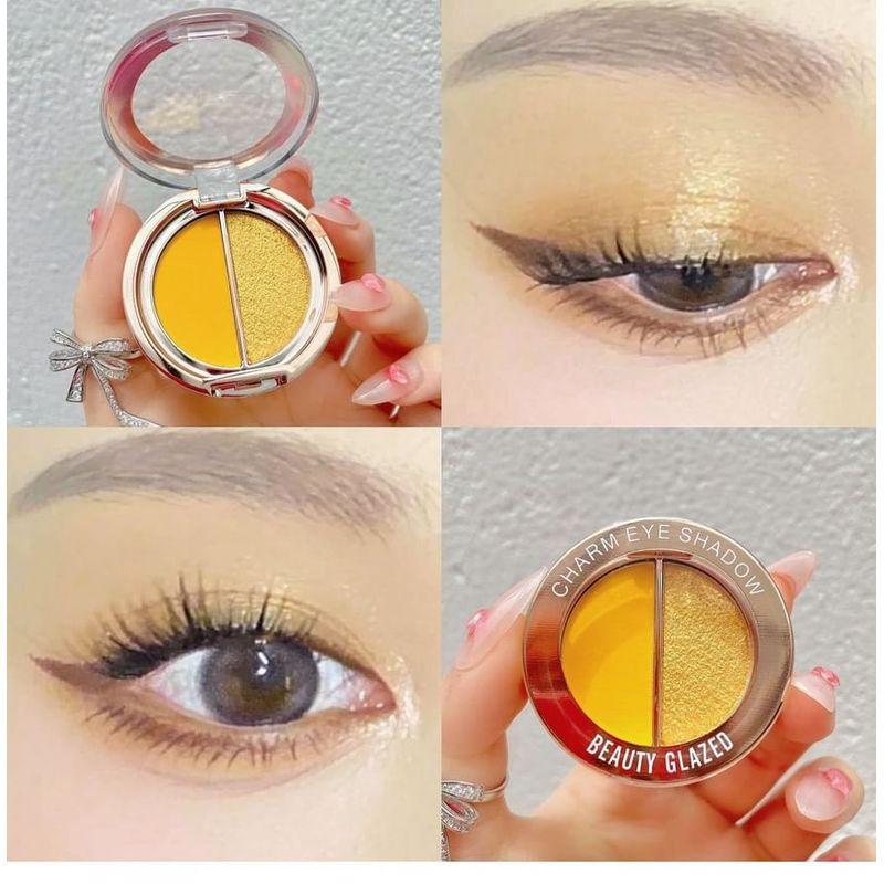 BEAUTY GLAZED - Matt & Pärlemor Dubbel Effekt Charm Ögonskugga - 10 Nyanser