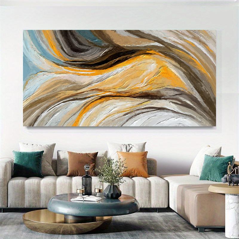 Abstract Colorful Canvas Painting Orange Posters and Prints Bedside Painting Modern Home Decor Blue Nordic Cuadros