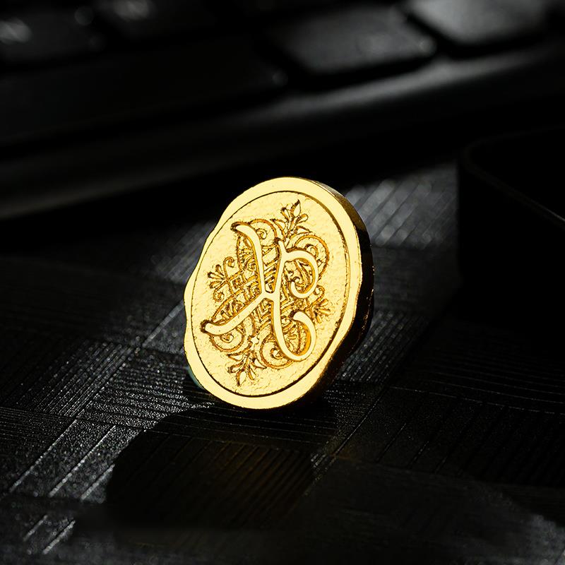 Retro Sealing Wax Stamp Head 26 Letter A-Z Alphabet Seals Stamp Set Tools Post Decor Antique Alloy Seal Head Wedding Craft Gift