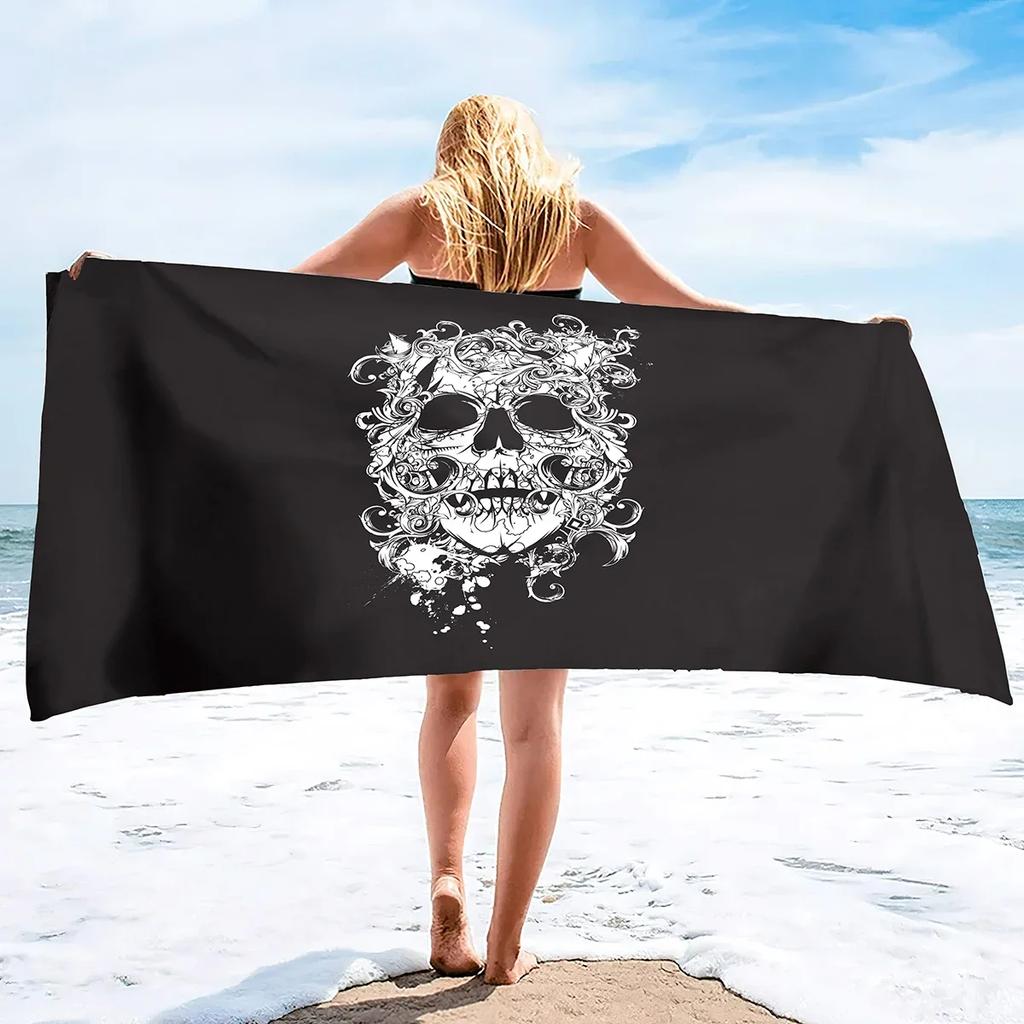 Burj Al Arab Sailing Hotel Microfiber Sand Free Beach Towel Thin Quick Fast Dry Super Absorbent Oversized Lightweight Towels