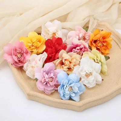 5/10 Stück Künstliche Blütenköpfe Herbstrose Heimdekoration Outdoor-Garten Hochzeitsdeko DIY Kranz Geschenkbox Zubehör