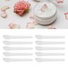 50pcs Cosmetic Cream Spatula Small Spoon Shaped Washable Eye Cream Spatula For Nail Glue