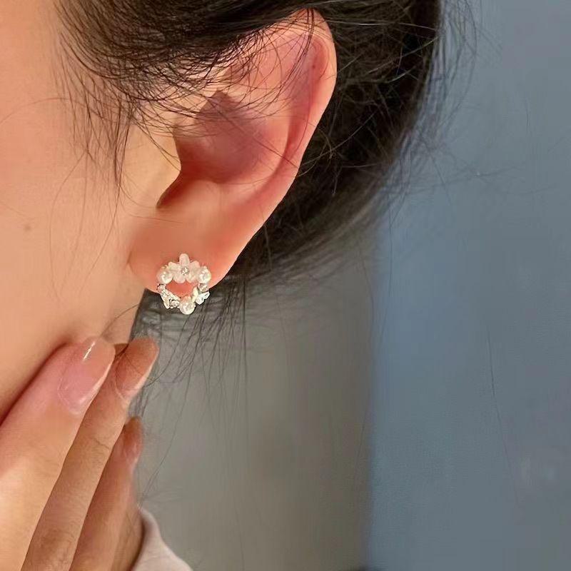 Exquisite Fairy Butterfly Flower Earrings Set - 3 Pairs for Everyday Elegance