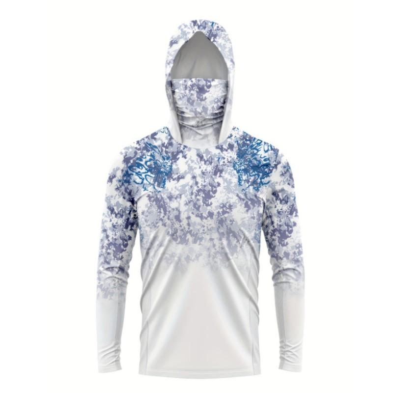 New Hooded Mask Outdoor Sports Luya Fishing Clothes Quick-drying Breathable Hanging