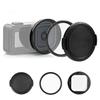 PULUZ 58mm UV-Objektivfilter-Adapterring für GoPro MISSION 1 / 1 PRO, mit Objektivdeckel (Schwarz)