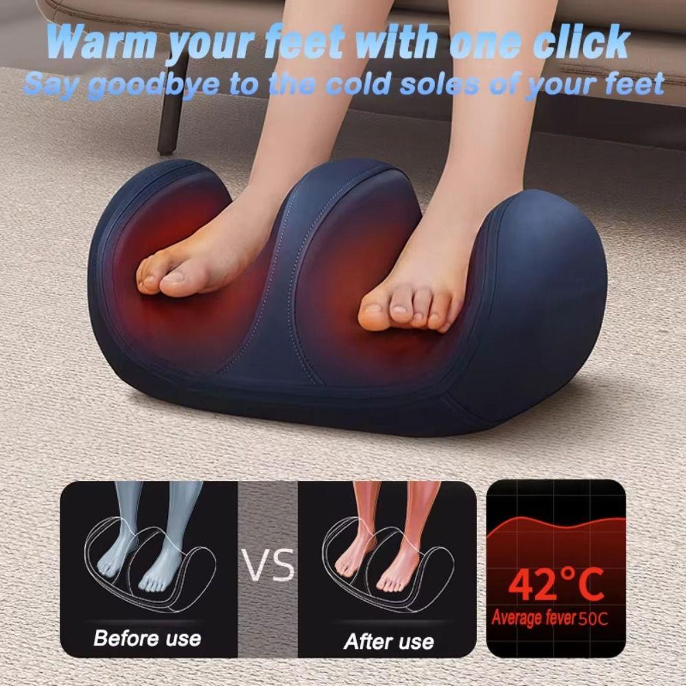 Adjustable Intensity Shiatsu Massager Rechargeable Kneading Massager Deep Tissue Massager  Home Use