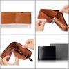 Oil Wax Leather Men's Wallet Factory Vegetable Tanned Leather Wallet Leather Change Bag WalletsOEM