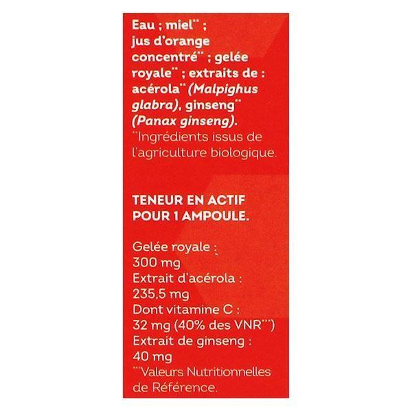 Nutrisanté Vita'Royal Gelée Royale Énergie Bio 10 Ampoules