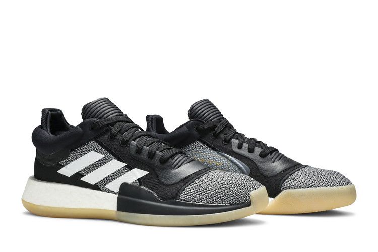 Men's Sneakers adidas Marquee Boost Low Black White Gum Core Black/Cloud White/Shock Cyan