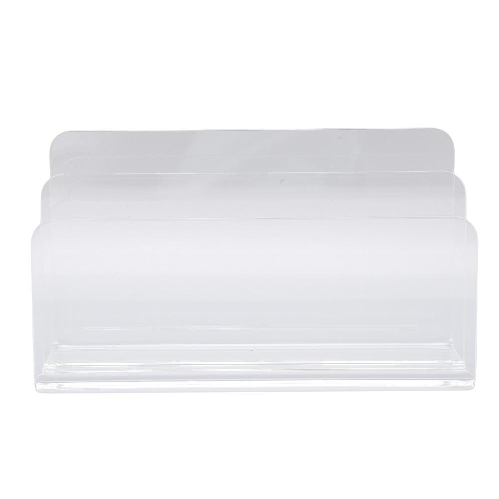 17.5x7.5x9.5cm Mail Sorter Transparent Envelope Folder Rack Modern Desktop Letter Holder  Home Use