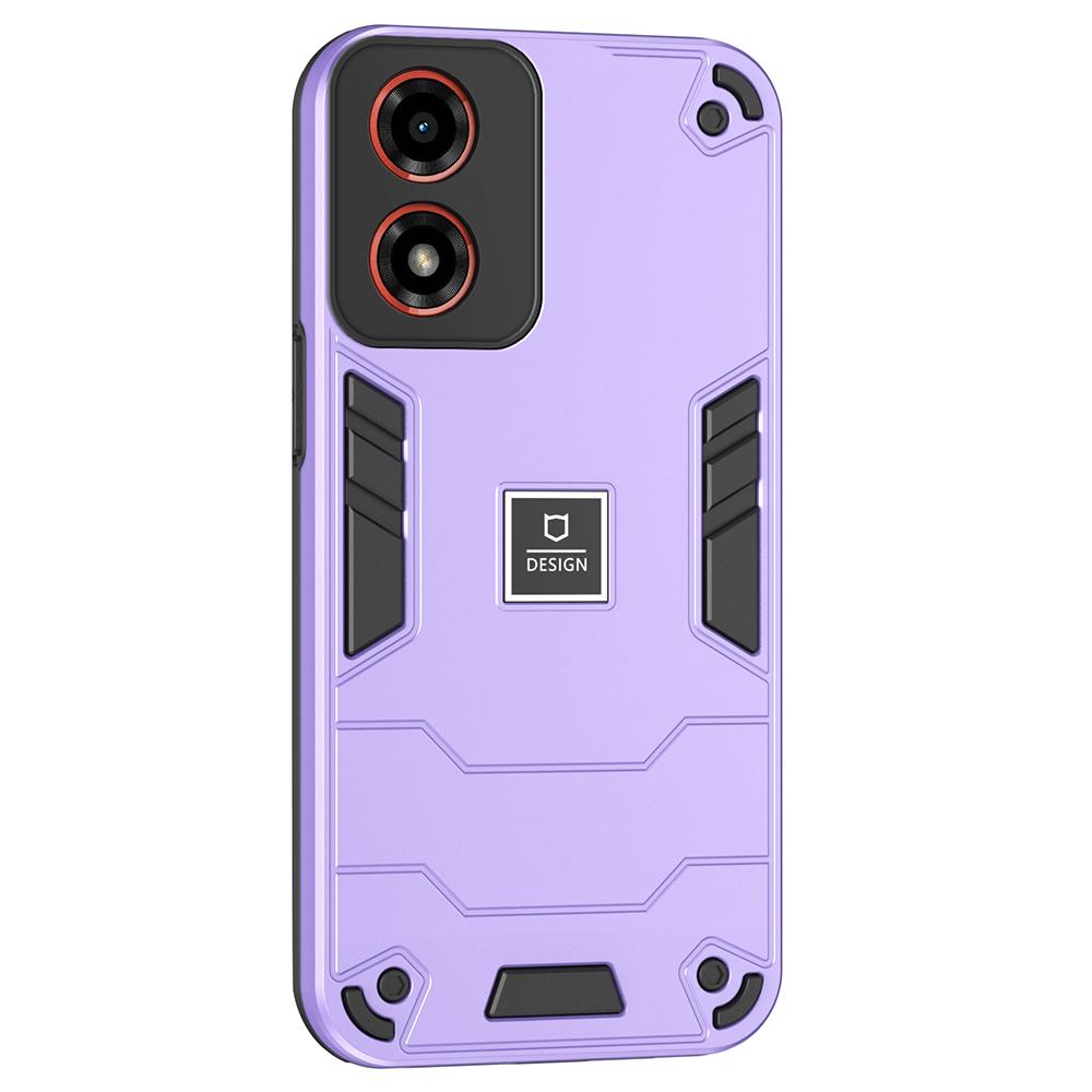 

Для Motorola Moto G04 4G Чехол PC+TPU Противоударный Защитный Чехол для Телефона Purple