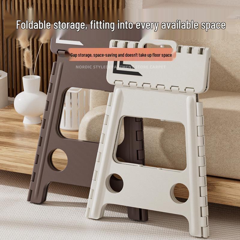 Qinkang Portable Folding Mini Stool for Adults & Kids - Outdoor Camping & Household Use