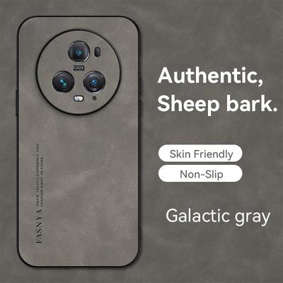 For Honor Magic 5 5Pro Sheepskin Leather Soft Case for Honor Magic 5 Lite Camera Lens Protective Matte Cover Shockproof Bumper
