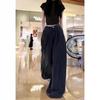 2025 Summer Women's Loose Fit Wide Leg Pants - Slimming, Versatile, Elastic Waist
