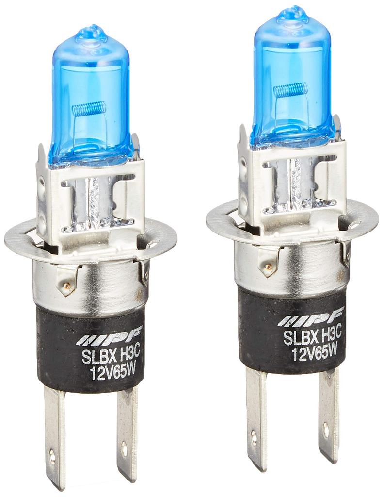 IPF Headlight Fog Lamp Halogen for Cars H3C 5300K Blue and White Light for 12V 2 Pieces Vehicle Inspection Compatible Bright Low Beam 53L3C