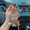 With Keychain Glamorous Teddy Bear Pendant And Diamond Chain Great Gifts For