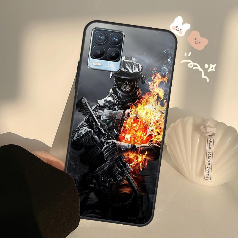 Army Soldier Special Forces Case For Realme C55 C63 C61 C51 C53 C25 C65 C67 C71 C75 11 12 13 14 Pro Plus GT6 GT7 15 Pro