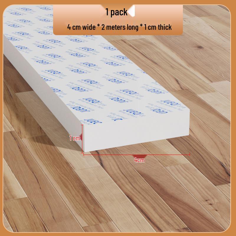 Samoprzylepny biały pasek z gumy piankowej: Uszczelka do drzwi i okien, amortyzująca, dźwiękoszczelna, podkładka antykolizyjna do urządzeń mechanicznych.