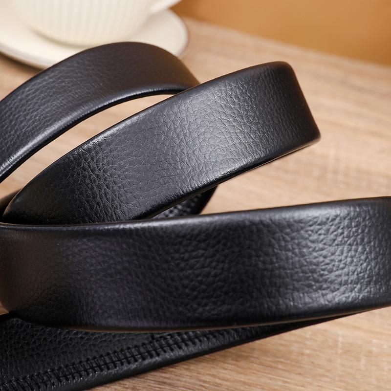 Fashionable Leopard Head Casual Business Belt PU Leather 4cm Alloy Automatic Buckle Belt