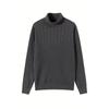 Mens Warm High Neck Knit Sweater Winter Solid Color Casual Long Sleeve Pullover