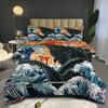 Digital Printing Fat Quilt Japanese Style Quilt Suit Three Piece Set