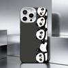 P-Panda illustration    Phone Case For iPhone 17,16,15,14,13,12,11 Plus,Pro Max,XS,Colored silver phone case