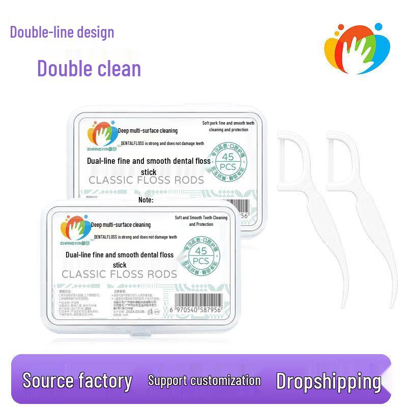 

Hippo Double Thread Dental Floss Picks