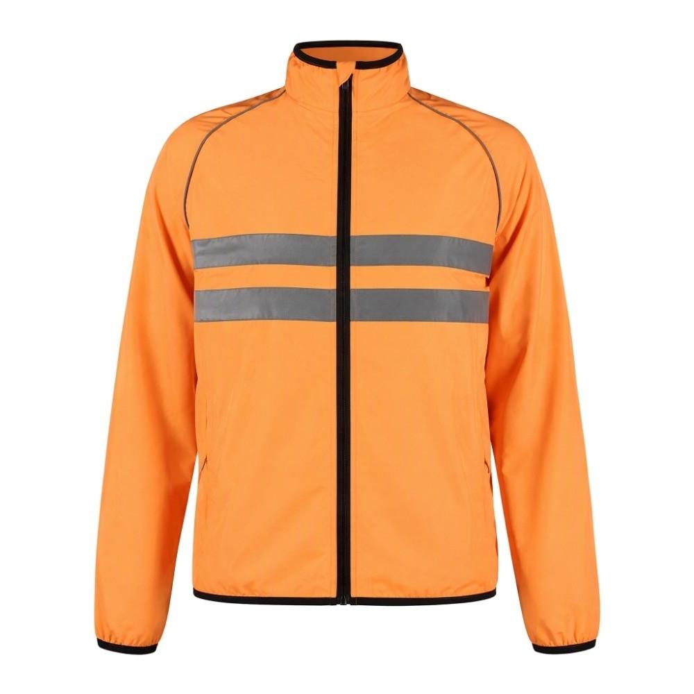 Veste de cyclisme orange coupe-vent pour moto tout-terrain et cyclisme, pour les sorties pêche