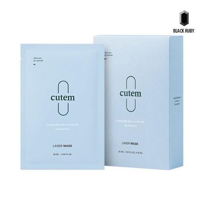 CUTEM Laser Mask Set 28ml 10ea /Moisture soothing/Sensitive skin/Moist Skin