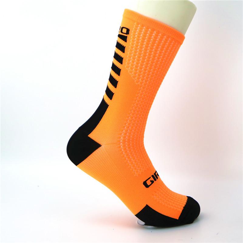 Unisex Outdoor Sports High Tube Cycling, Basketball, Running, and Hiking Socks - Breathable and Sweat-Absorbent.