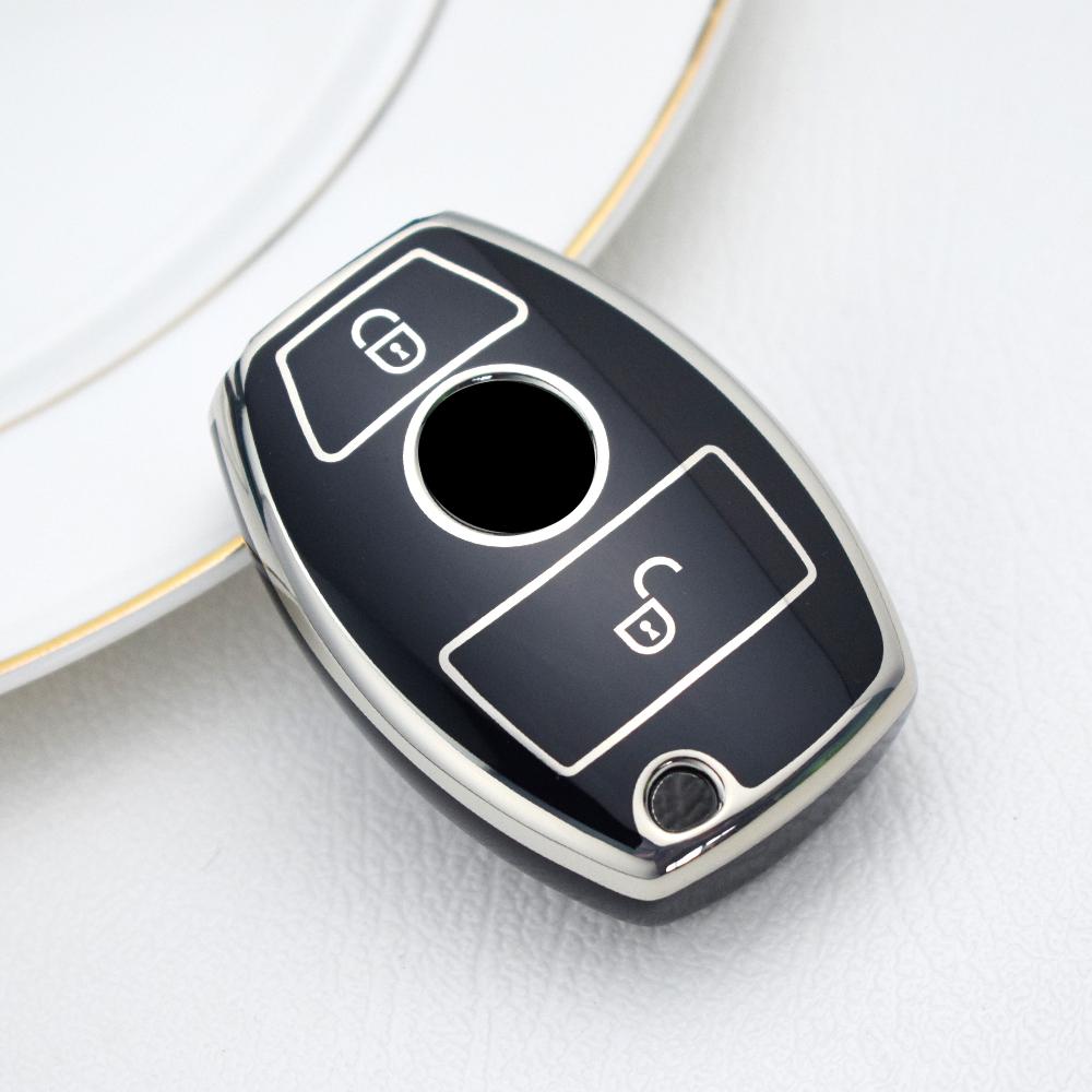 

2 3 Buttons TPU Car Key Case Cover Fob For Mercedes Benz A B C E Class GLS GLA GLK GLC CLS CLA W204 W205 W212 W463 W176 Shell
