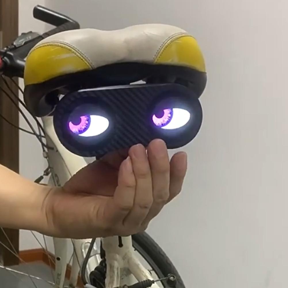 Devil Eye Motorcycle Electric Car Demon Eye Decorative Lights Waterproof Bike Lights For Night Riding With Type C Rechargea E4q0