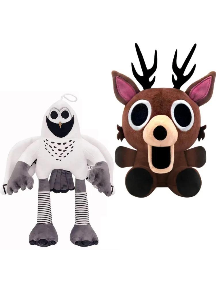 NEW 99 Nights In The Forest owl &Baby Cub Deer Plush Toys Stuffed Animals Doll Fans Festival Gifts Toys for Kids Birthday Gift