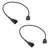 2pcs RGB Extension Cable SM3/4Pin to 3PIN Female/SM3/4Pin Male Adapter Cord for DEEPCOOL/Lian Li PC Case ARGB Cord