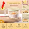 ZISIZ Glass Measuring Cup with Handle and Scale
