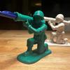 Creative Soldier Pen Holder Figurine, 3D Printed Military Army Man Pen Stand, Unique Desk Organizer for Office Home Decor