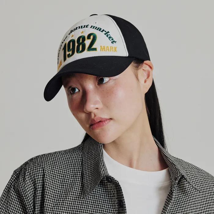 1982 TWO TONE BALL CAP - BLACK