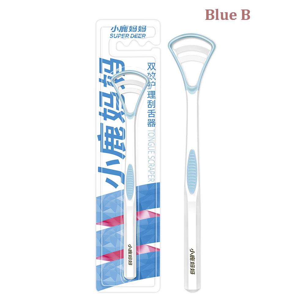 

Super Deer Double-Side Tongue Scraper Reduce Bad Breath For Oral Health Care Tongue Cleanerstongue Coating Cleaning Tools Ideal For Adults