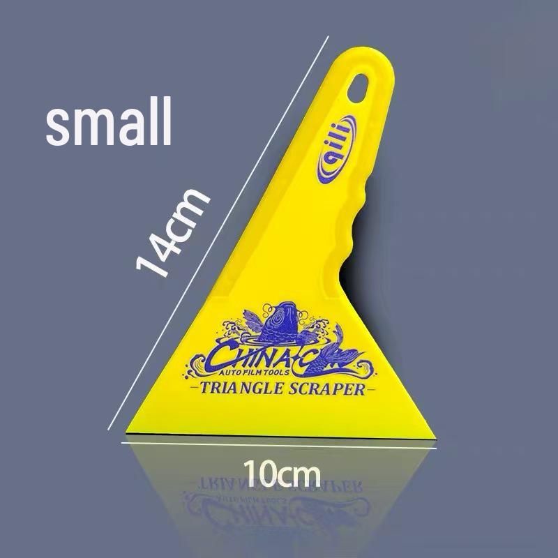 

Itsuki Ultra-Thin Triangle Car Squeegee with Non-Slip Rubberized Handle for Edge Tucking and Water Chasing.