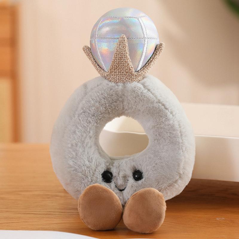 Gel fun diamond doll hand bouquet doll wedding decoration doll marriage proposal simulation diamond ring souvenir